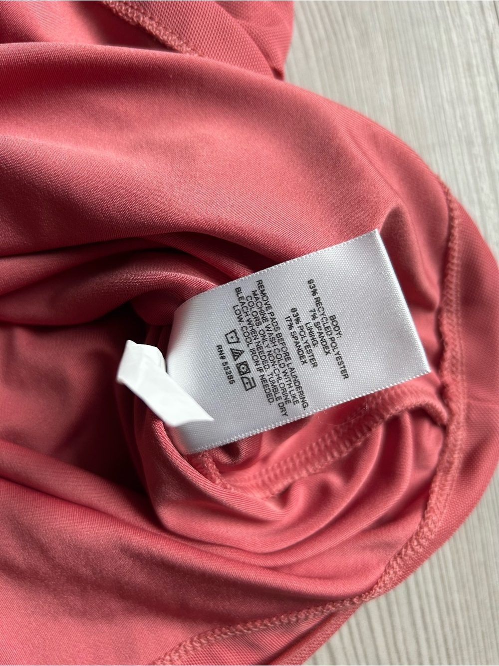 Express Coral Ruched Mini Dress - Picture 3 of 4